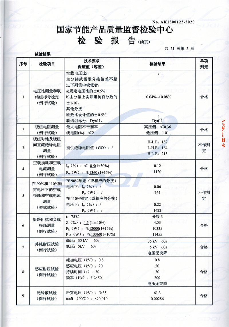 高低压试验报告-S11-1250绥化绥化绥化油浸式变压器-2.jpg